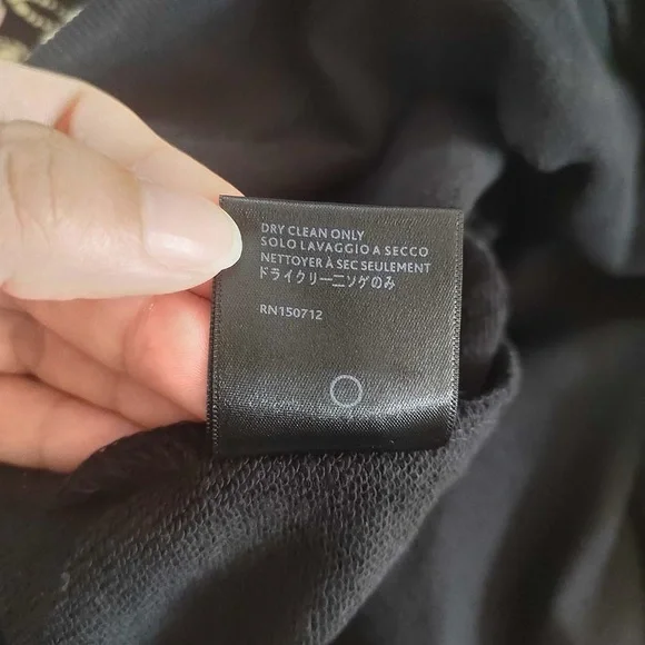 Amiri Bandana Bleach All Over Black Hoodie